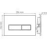 Кнопка смыва WASSERKRAFT MB03